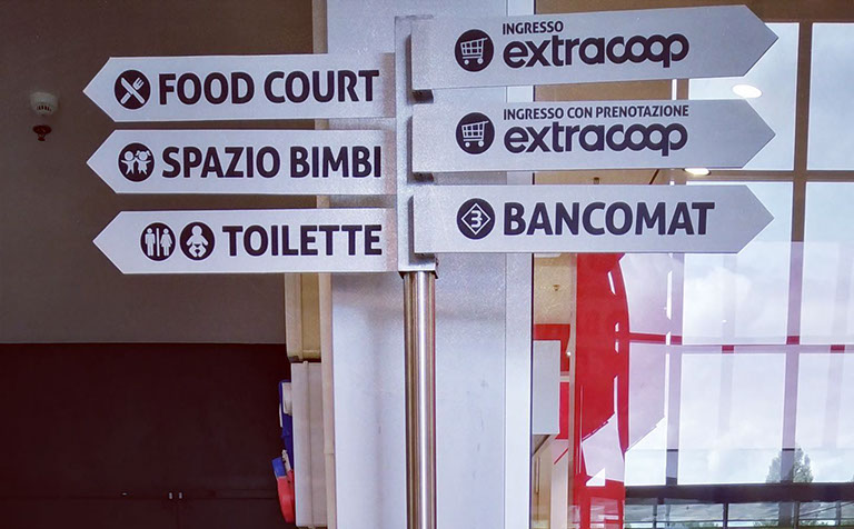 palina segnaletica palina segnaletica terminata