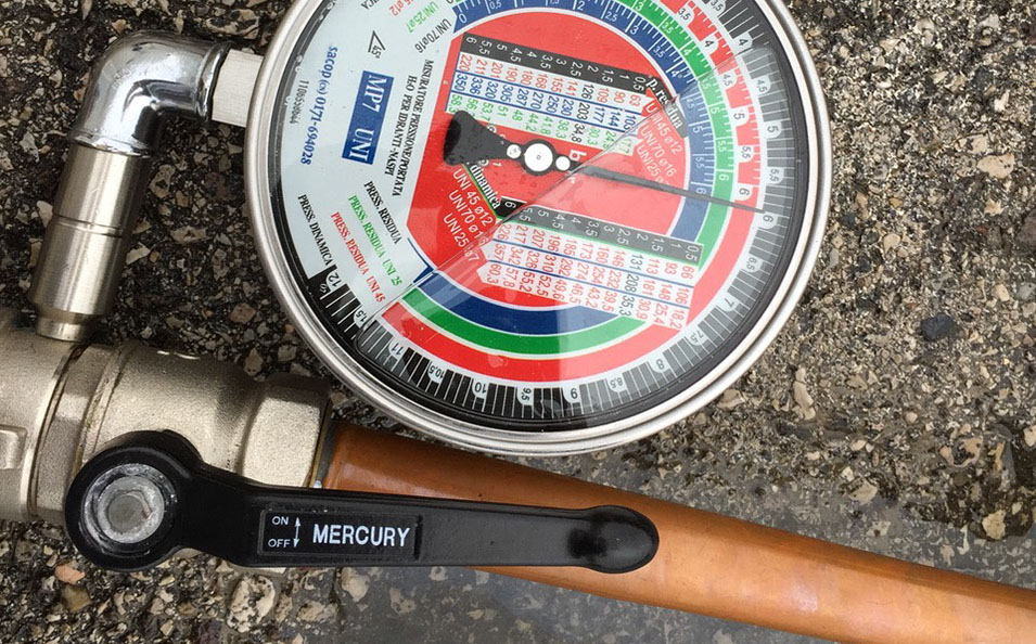 prove strumentali di portata di impianti antincendio con idoneo tubo di pytho